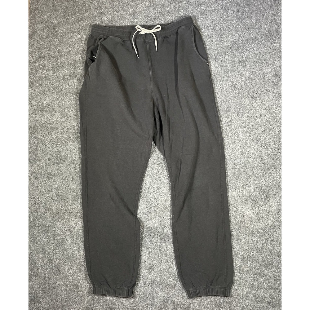 Vuori Performance Jogger Pants Womens Medium Gray Logo Tapered Leg Drawstring